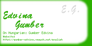 edvina gumber business card